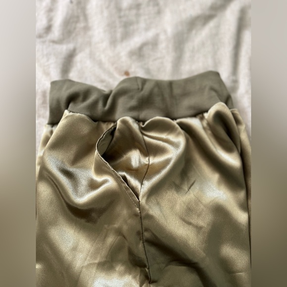 New! Gorgeous Green Pant 4 pockets Sz S cargo jogger with elasticized waist - Picture 9 of 13